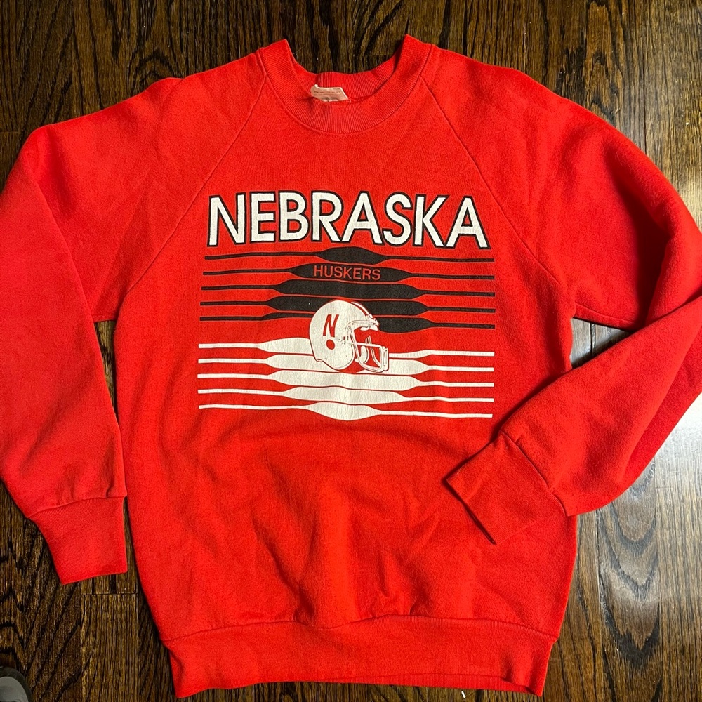 Vintage Fruit of the Loom University of Nebraska Cornhusker Football Sweatshirt